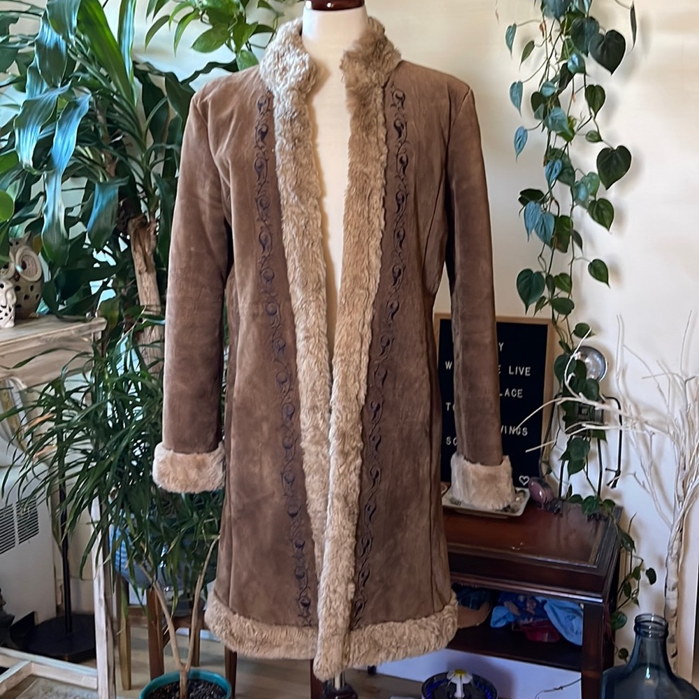 Guess brown suede jacket